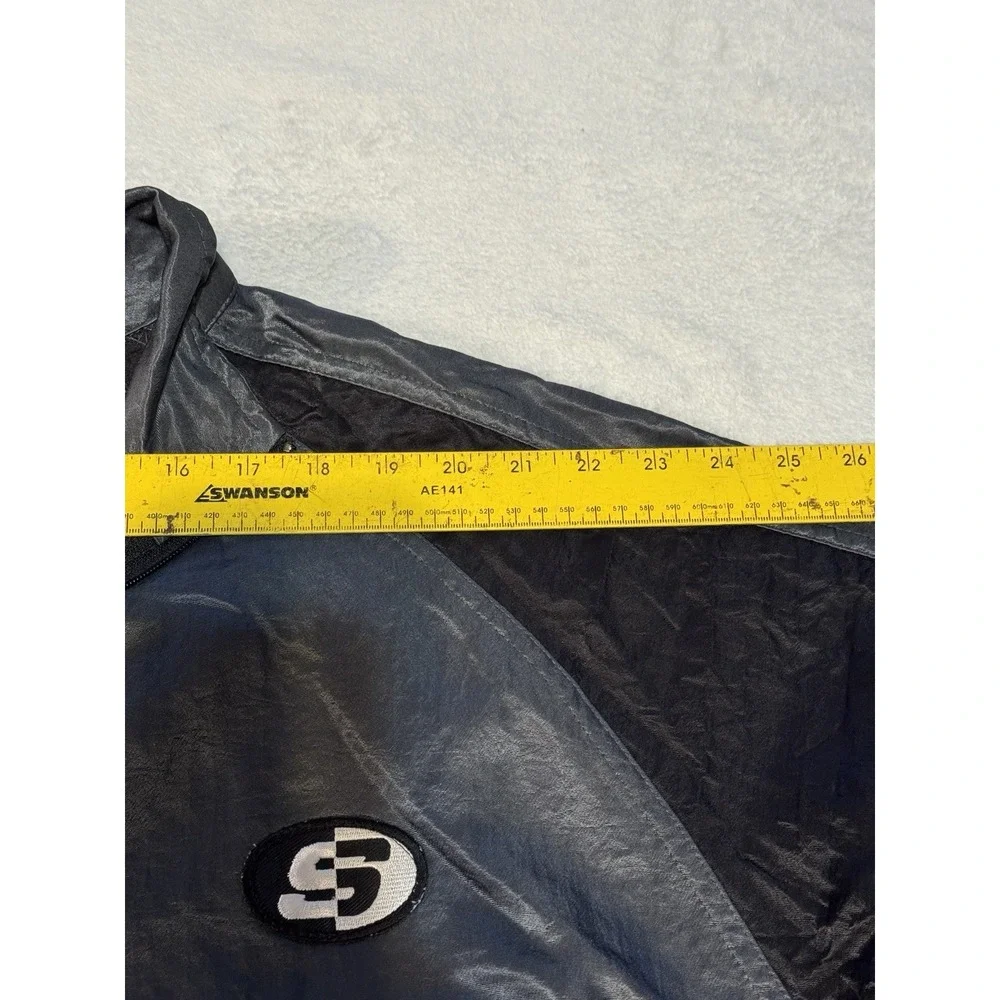 Vintage Surf Style Windbreaker L/XL USA 1/4 Zip Nylon Pullover Jacket‎ FS-106